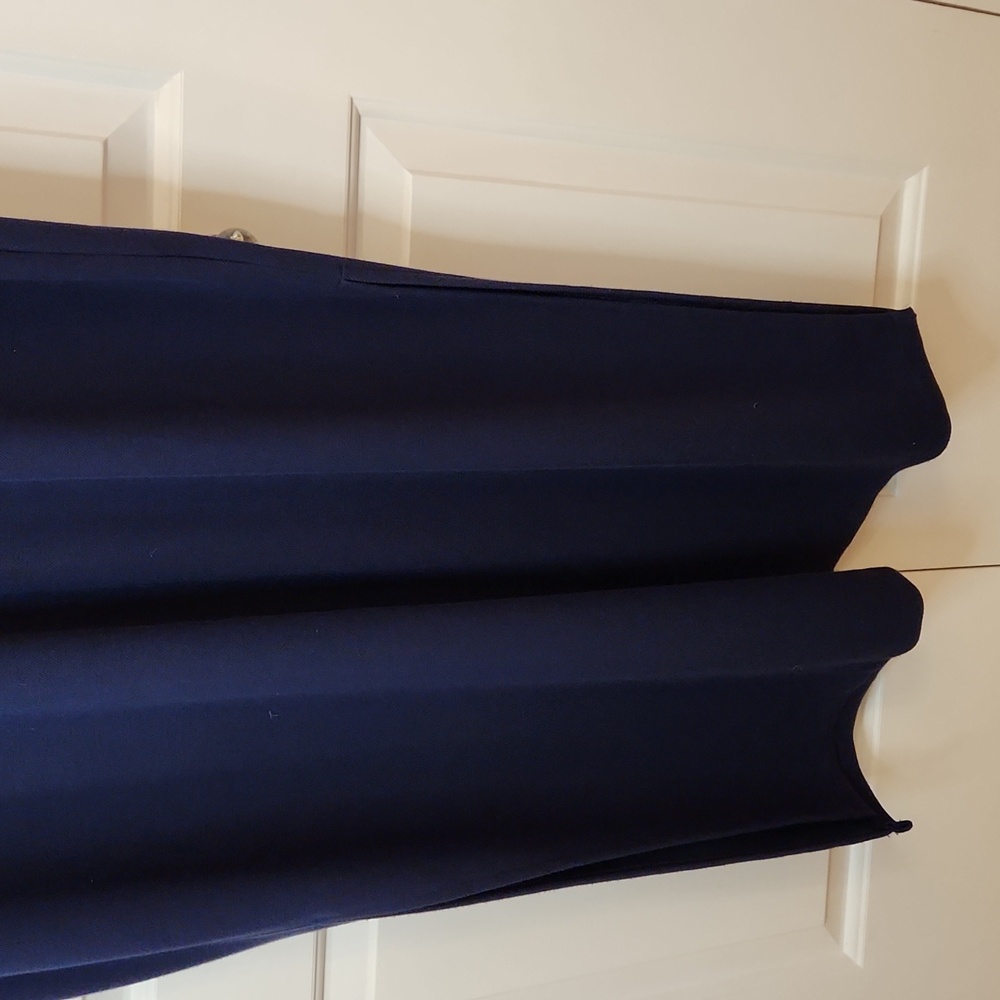 SPANX AirEssentials Pique Polo Midi Dress Polo Shirt Navy White Trim Size XXL - Picture 6 of 13